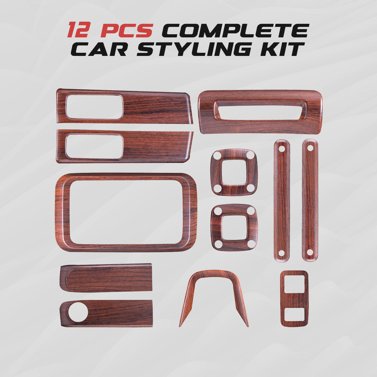 Thar Interior Trim Kit | Wood Lining Red Matt