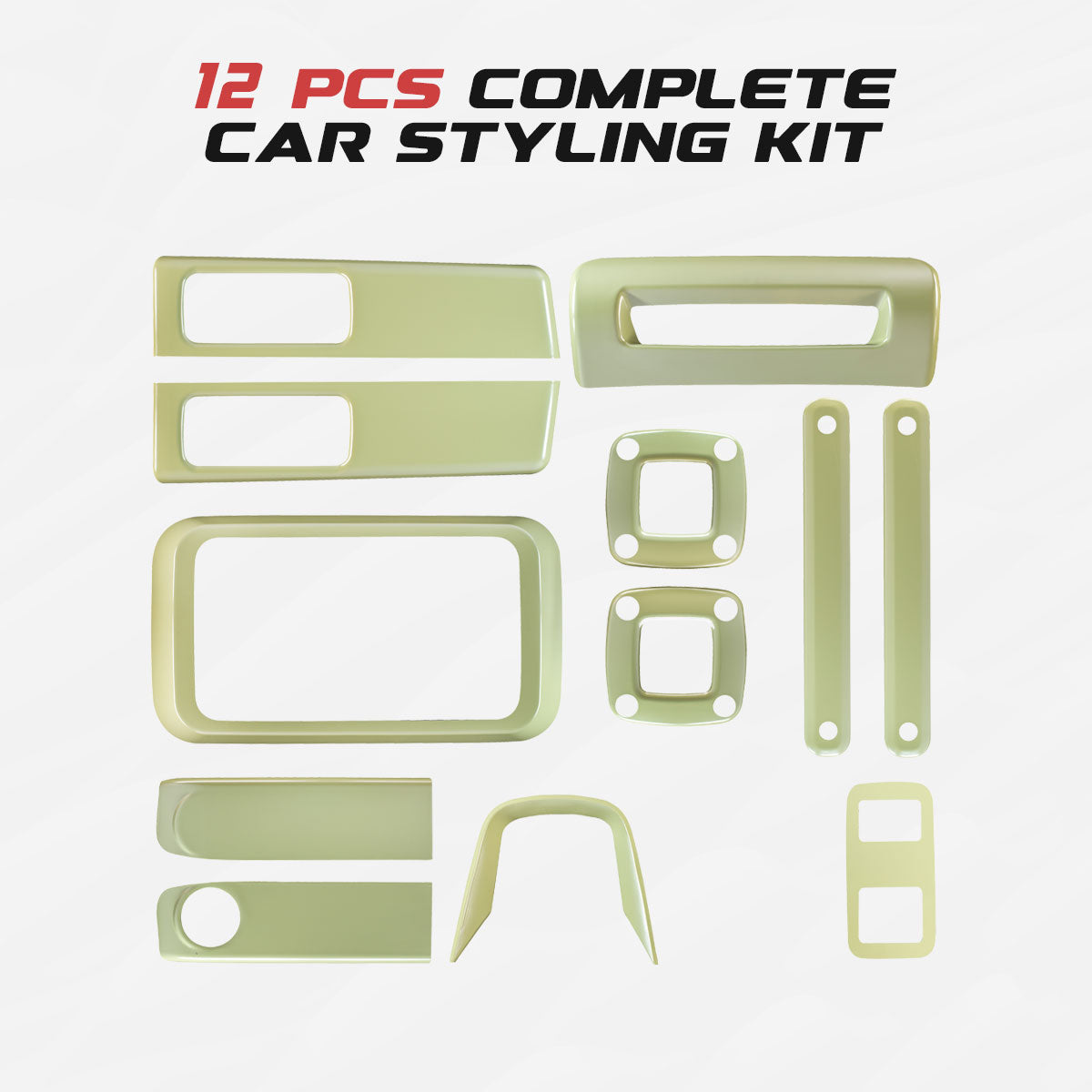 Thar Interior Trim Kit | Olive Green – 6 Sets