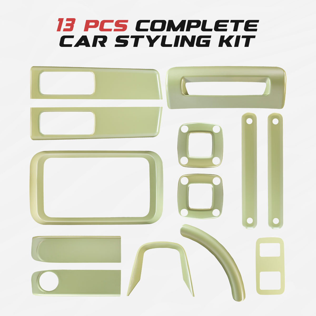 Thar Interior Trim Kit | Olive Green – 6 Sets