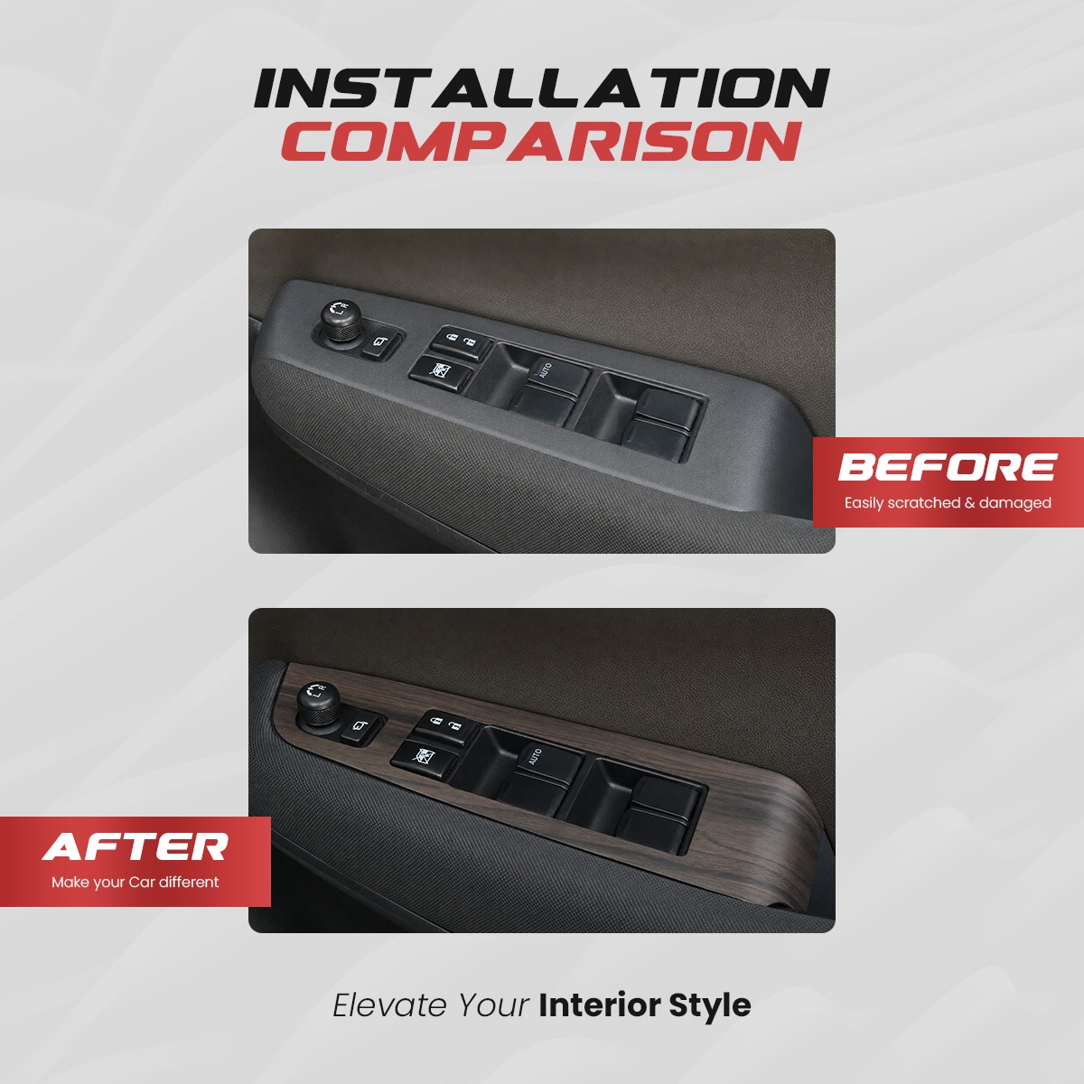 Toyota Hyryder Interior Trim Kit | Black Wood