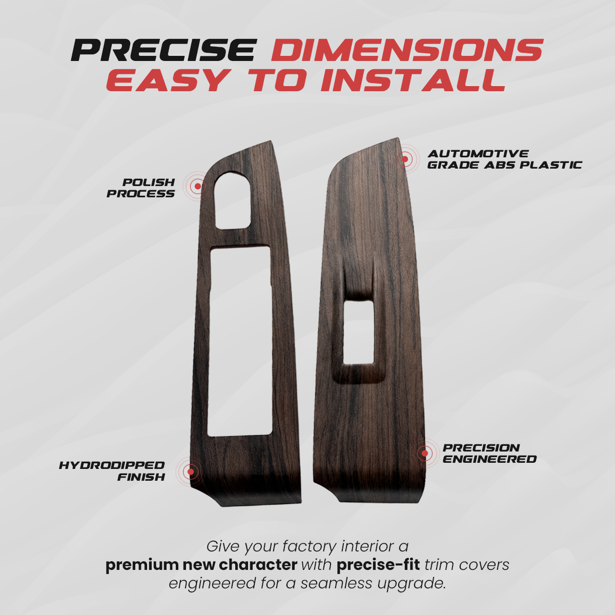 Toyota Hyryder Interior Trim Kit | Black Wood