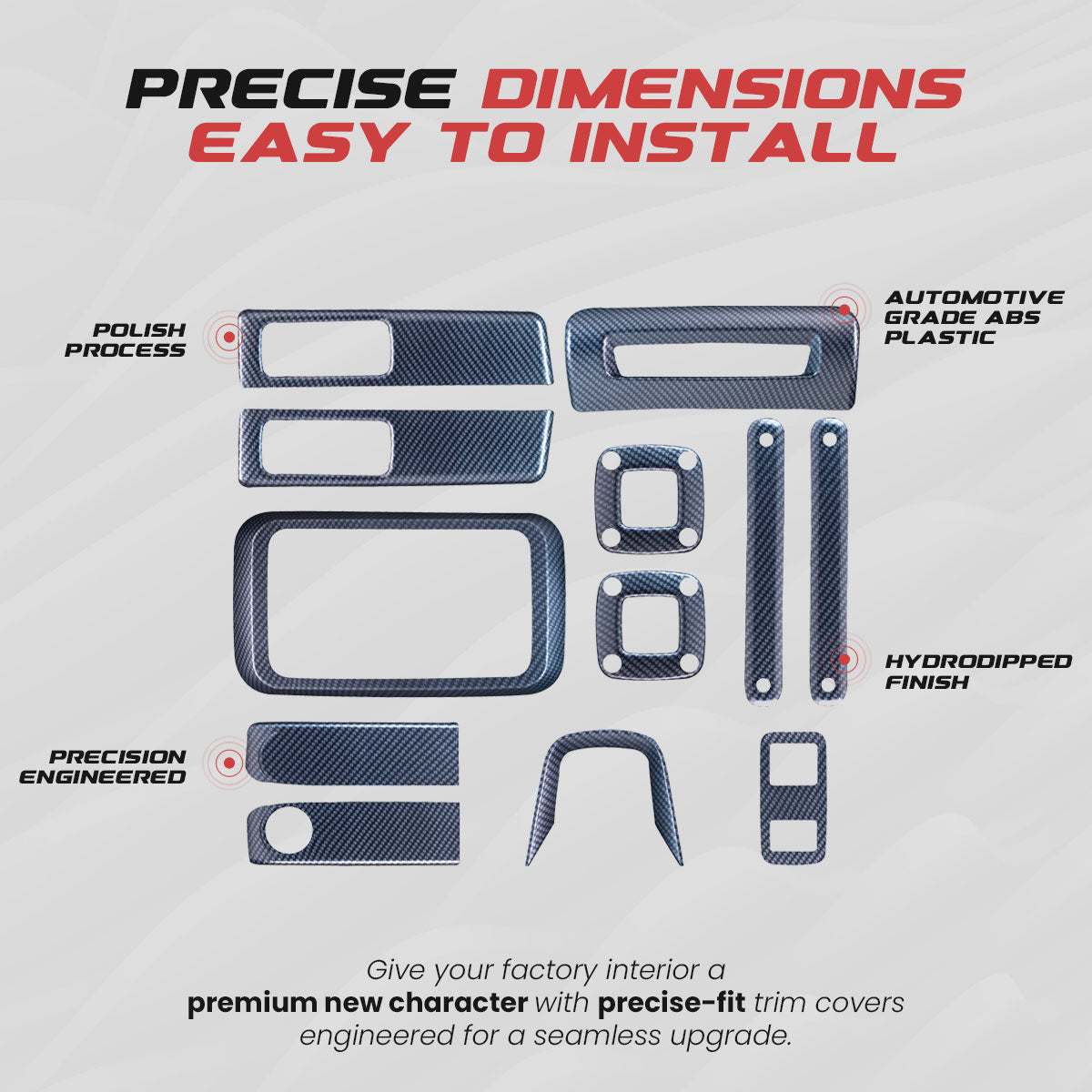 Thar Interior Trim Kit | Carbon Gloss