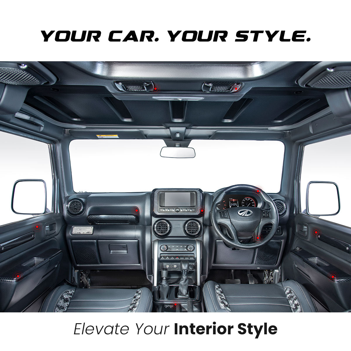 Thar Interior Trim Kit | Carbon Matt