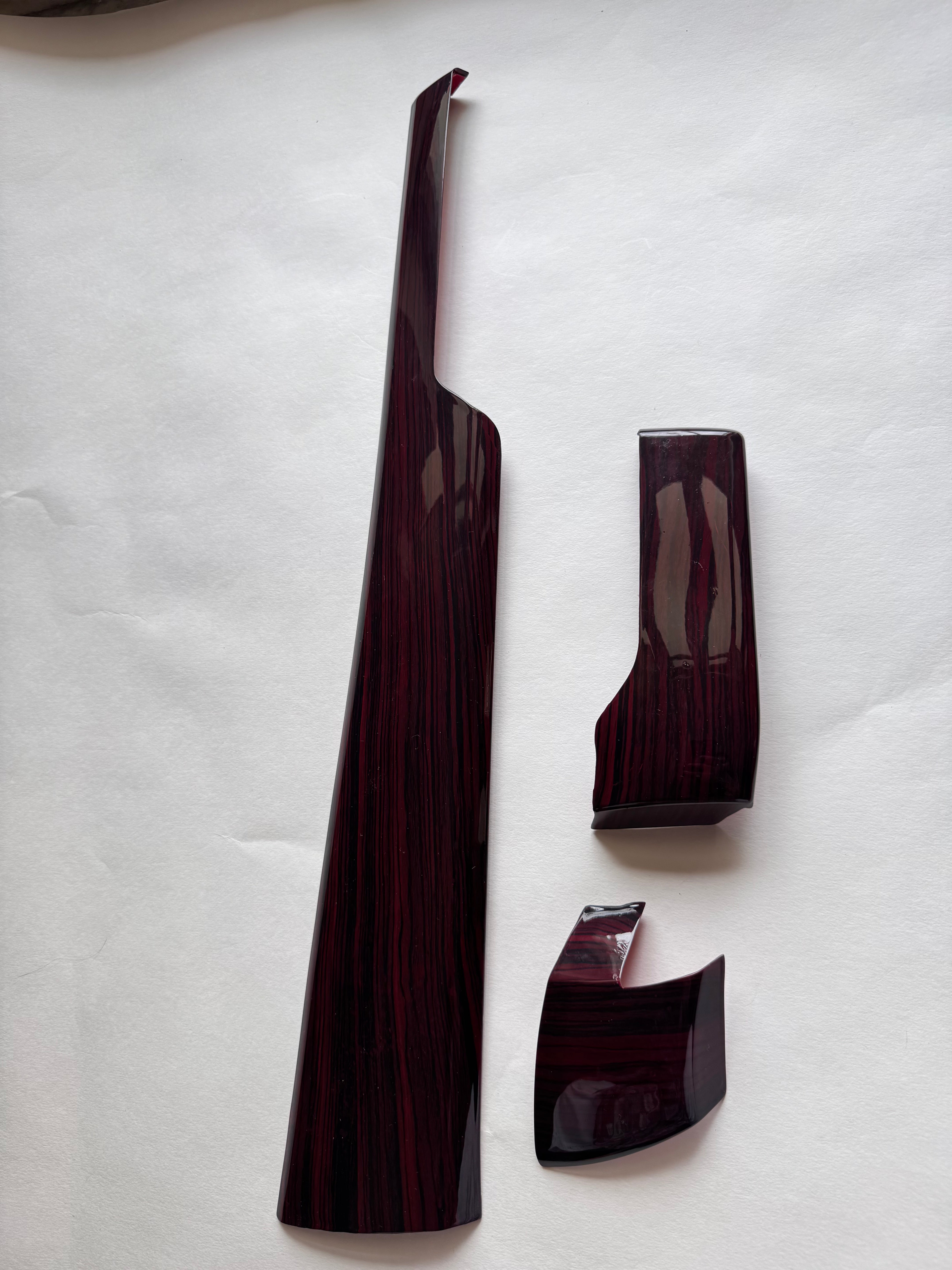 Crysta Interior Trim Kit | Red Wood Lining Glossy