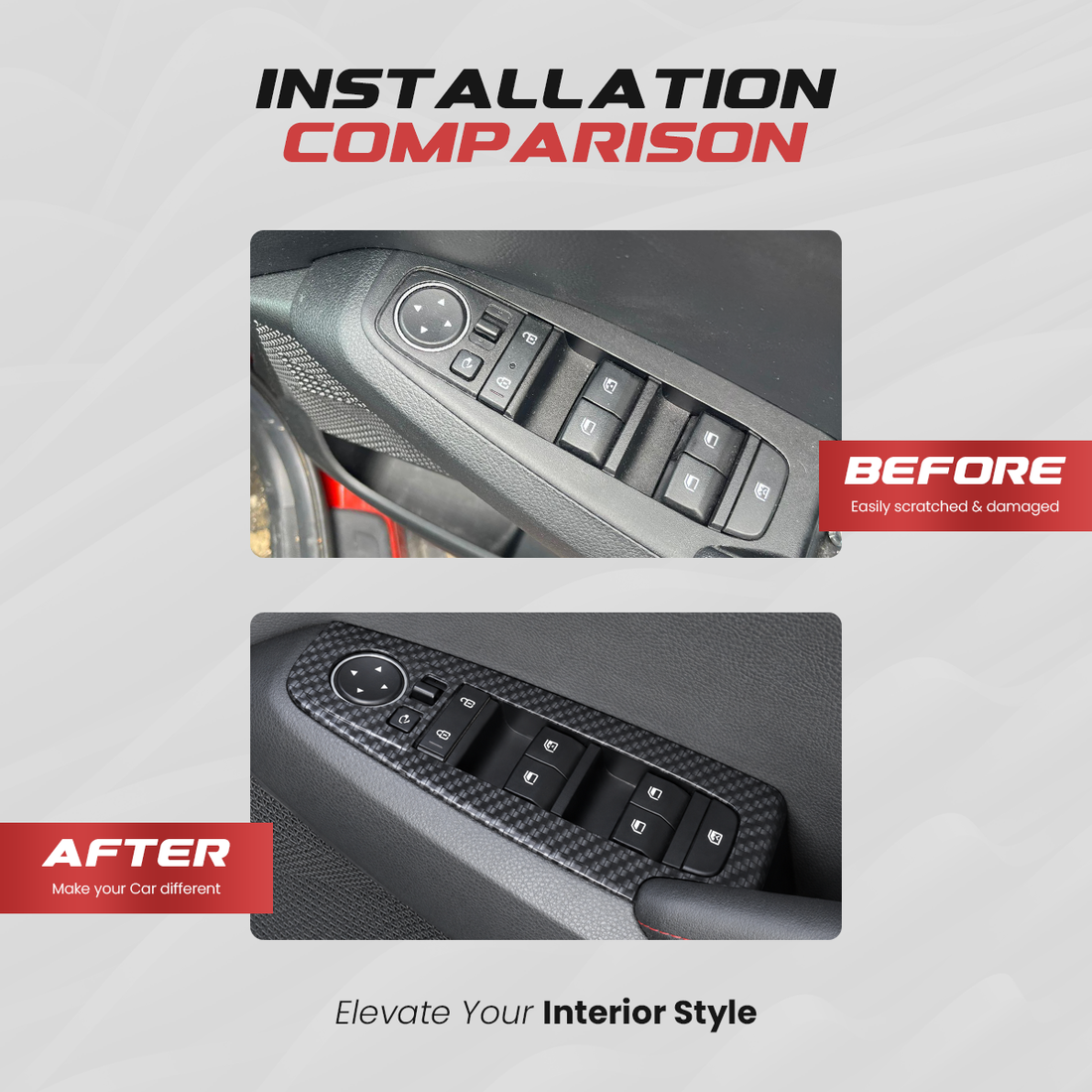 Kia Seltos Interior Trim Kit | Carbon Gloss