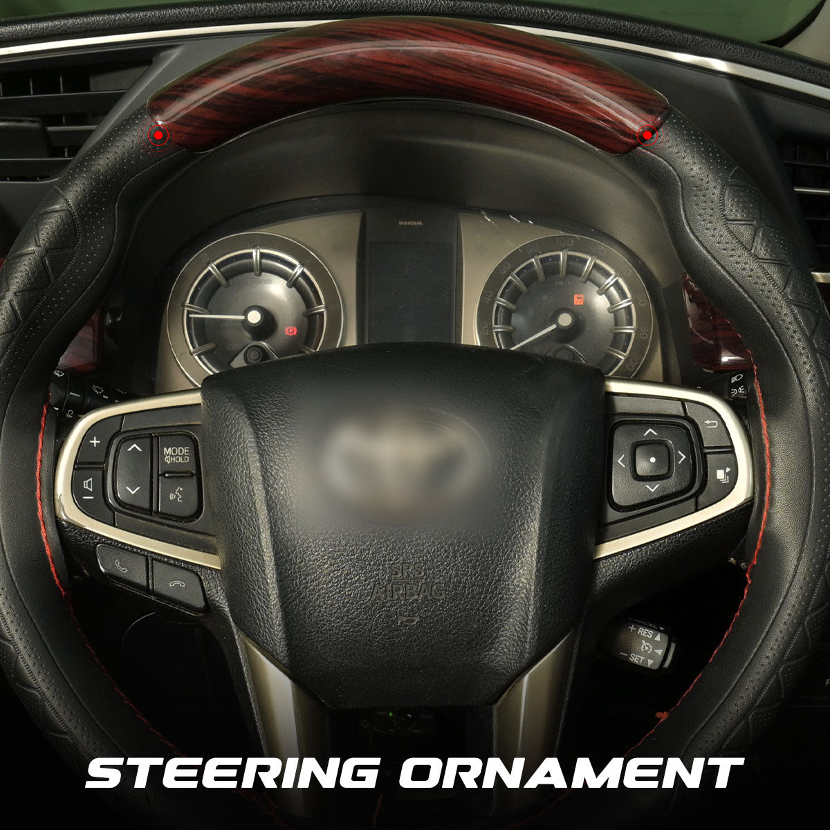 Crysta Interior Trim Kit | Red Wood Lining Glossy