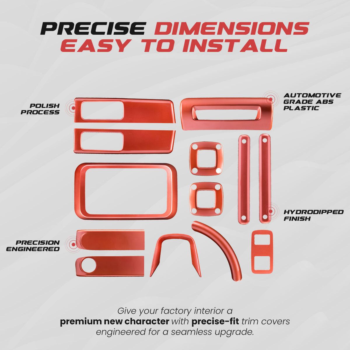 Thar Interior Trim Kit | Red Pearl