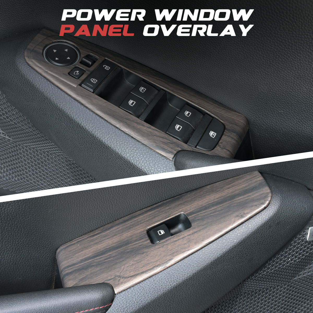 Kia Seltos Interior Trim Kit | Black Wood