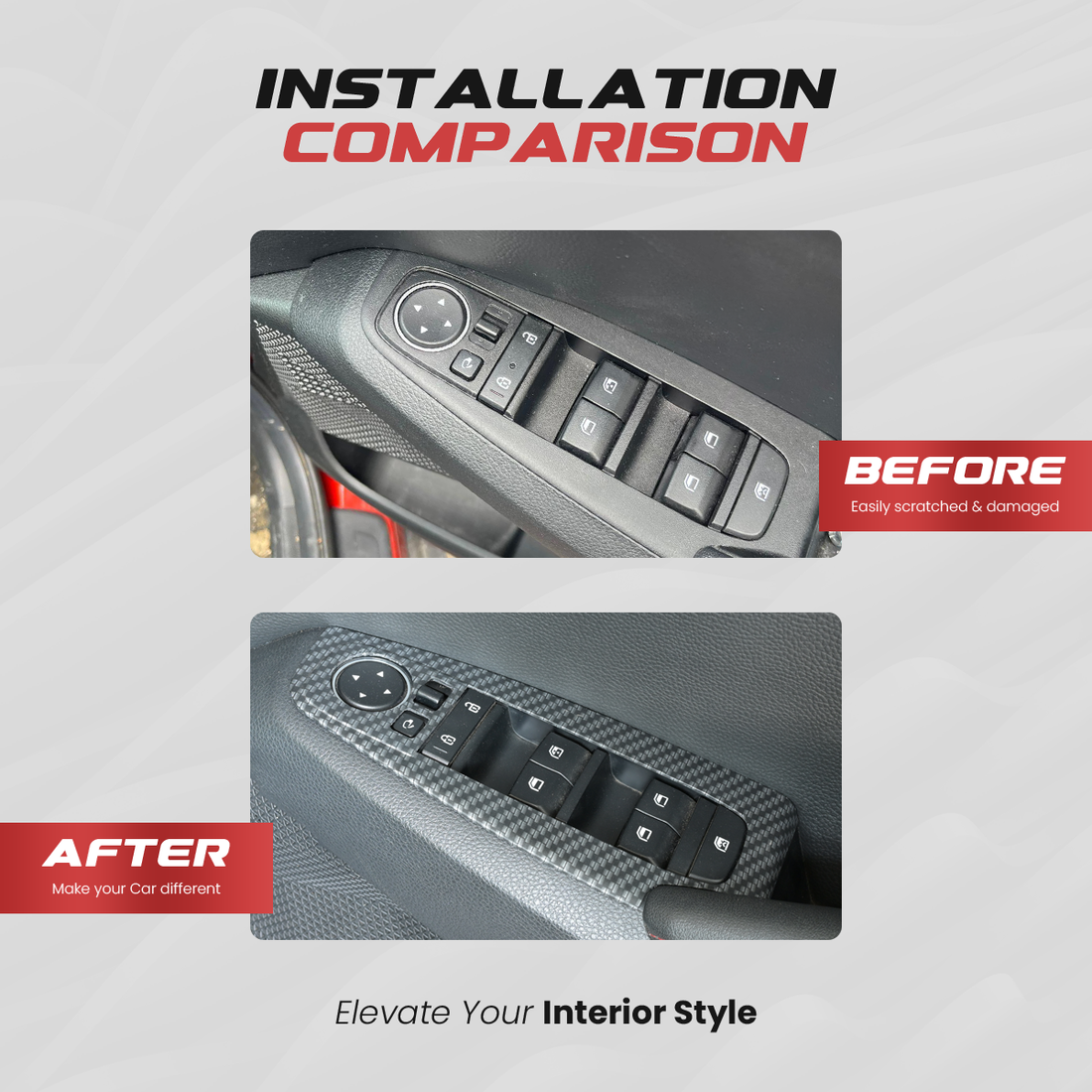 Kia Seltos Interior Trim Kit | Carbon Matt