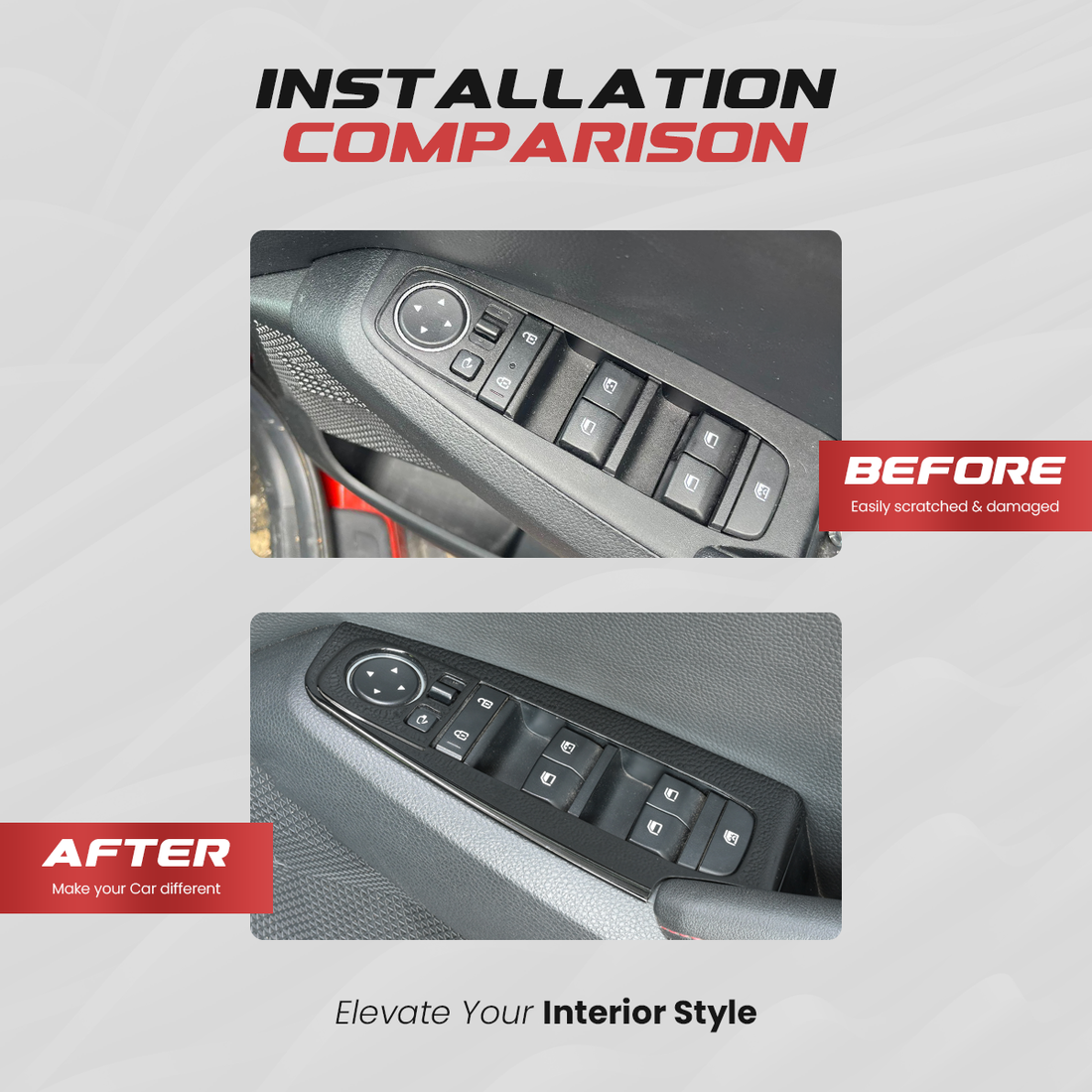 Kia Seltos Interior Trim Kit | Piano Black