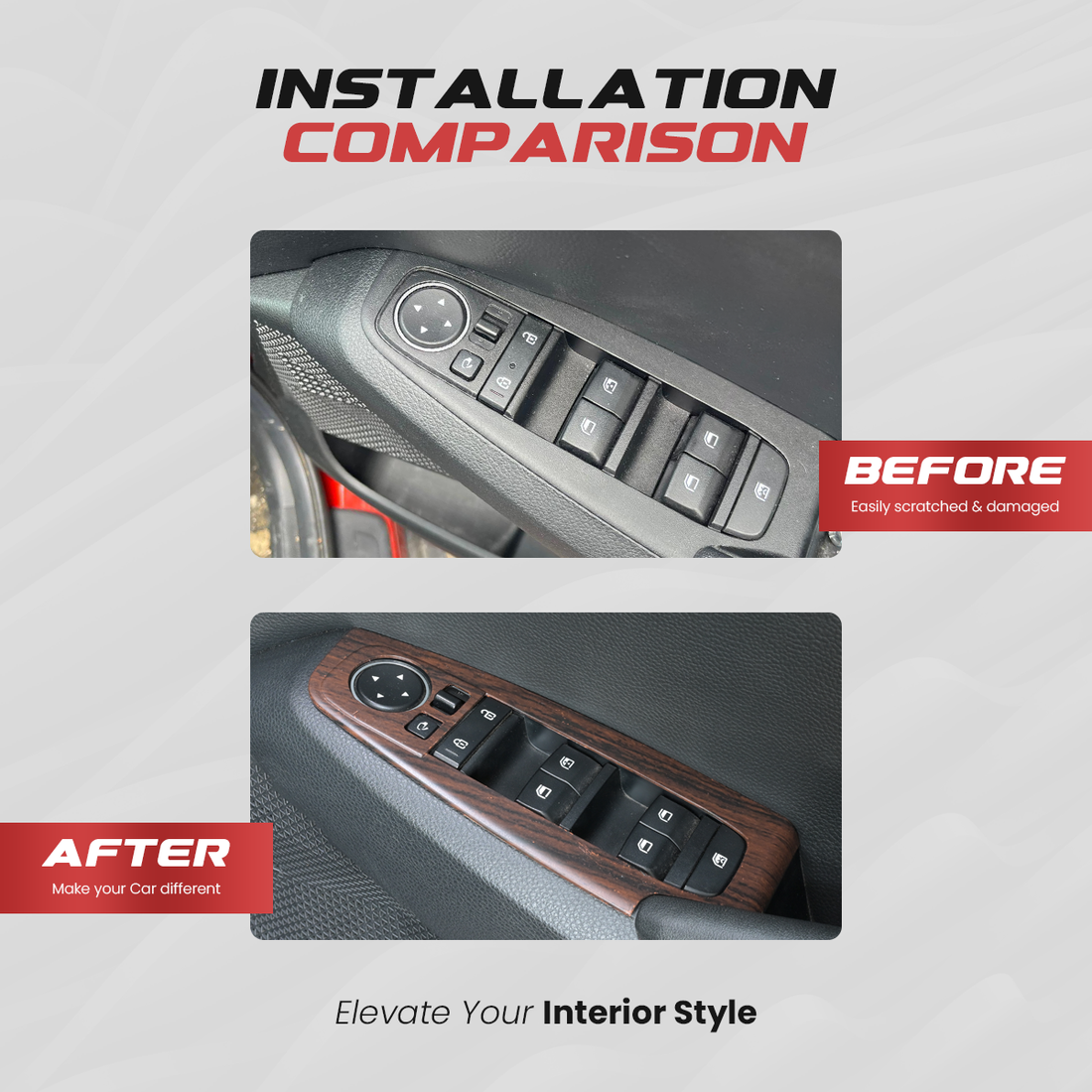 Kia Seltos Interior Trim Kit | Walnut Matt