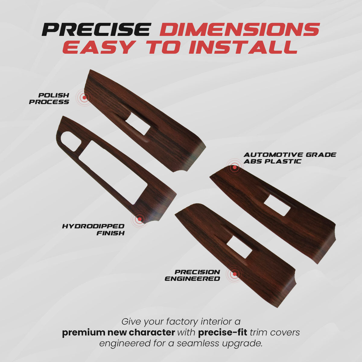 Grand Vitara Interior Trim Kit | Walnut Matt