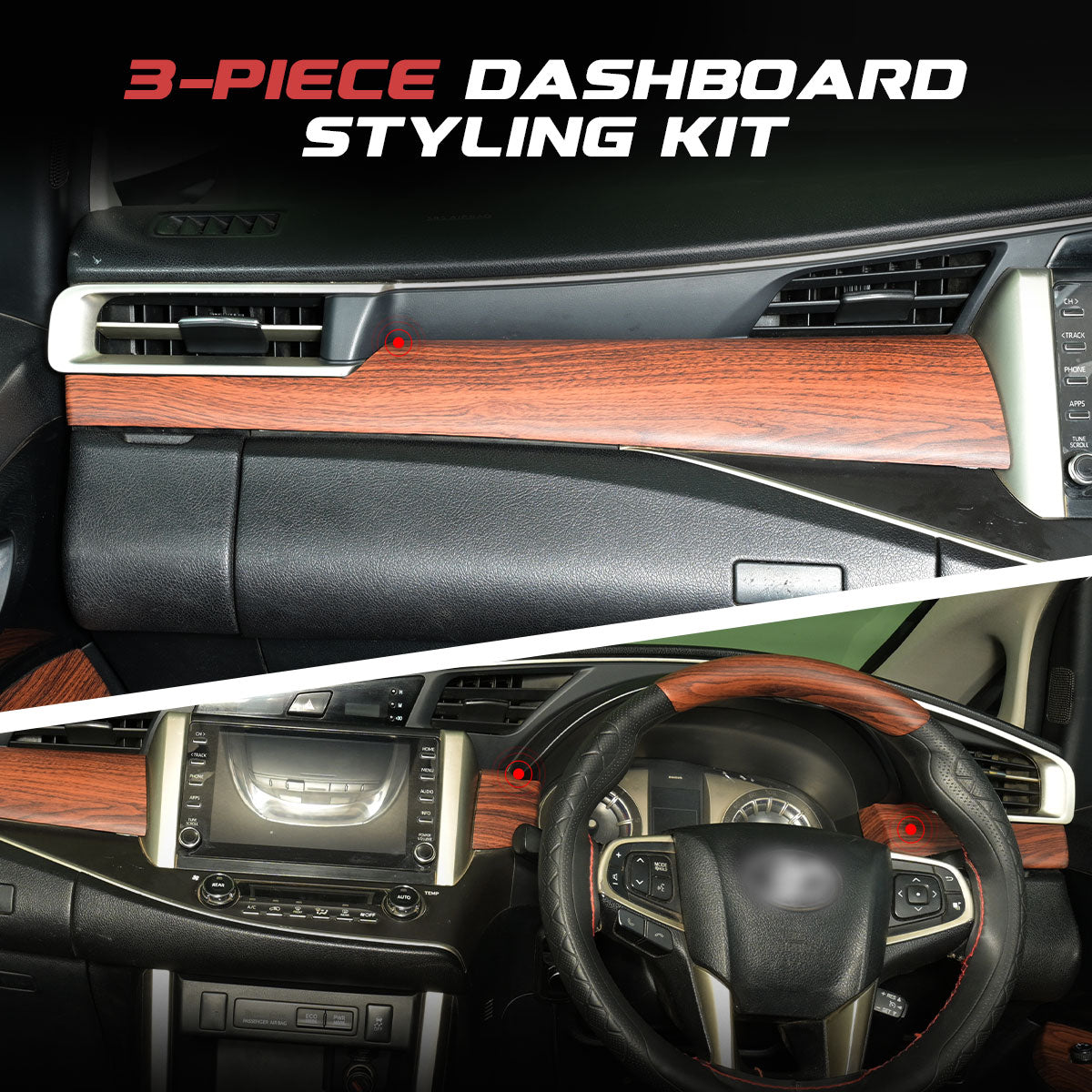 Crysta Interior Trim Kit | Walnut Matt